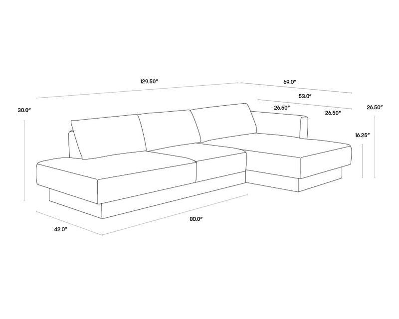 Tecoma Sofa Chaise - Raf