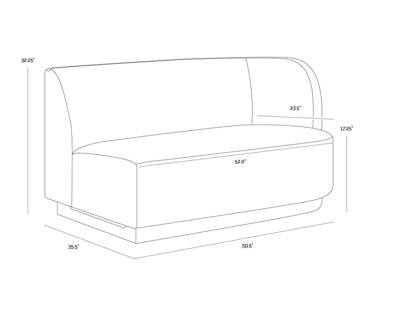 Jaclyn Modular - Right Armchair