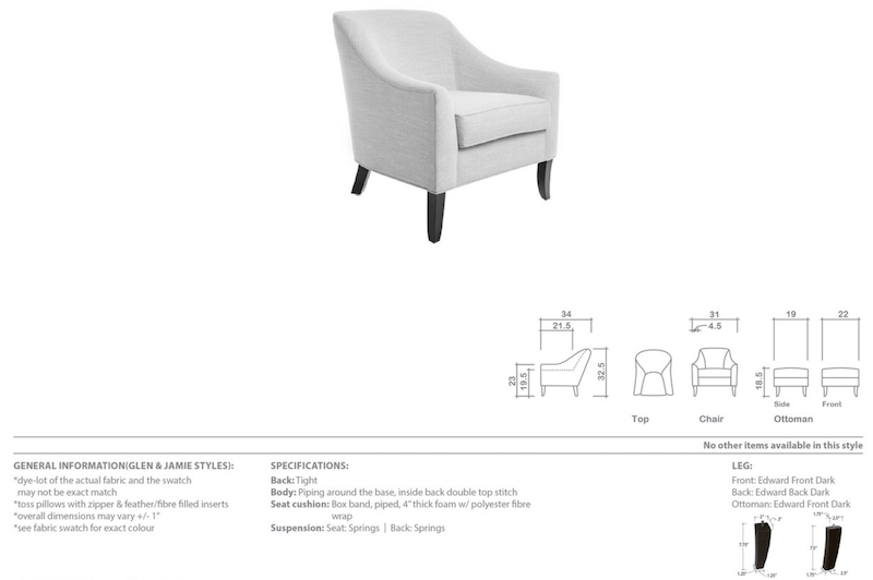 Edward accent Chair