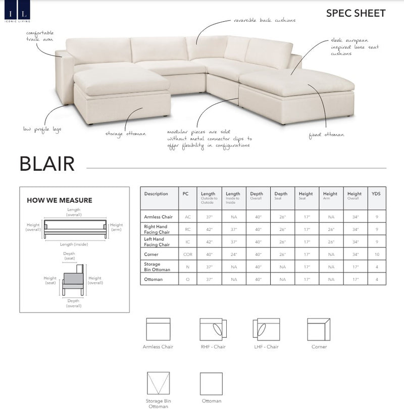 Blair Sectional sofa
