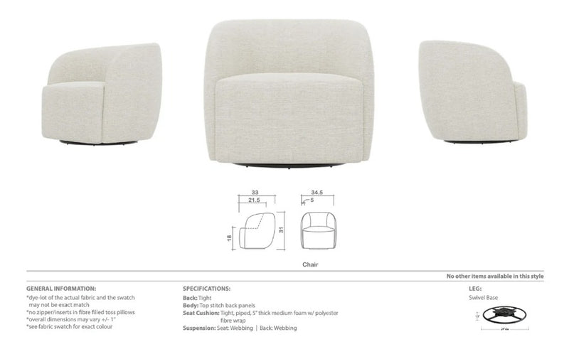 Lola Swivel Chair