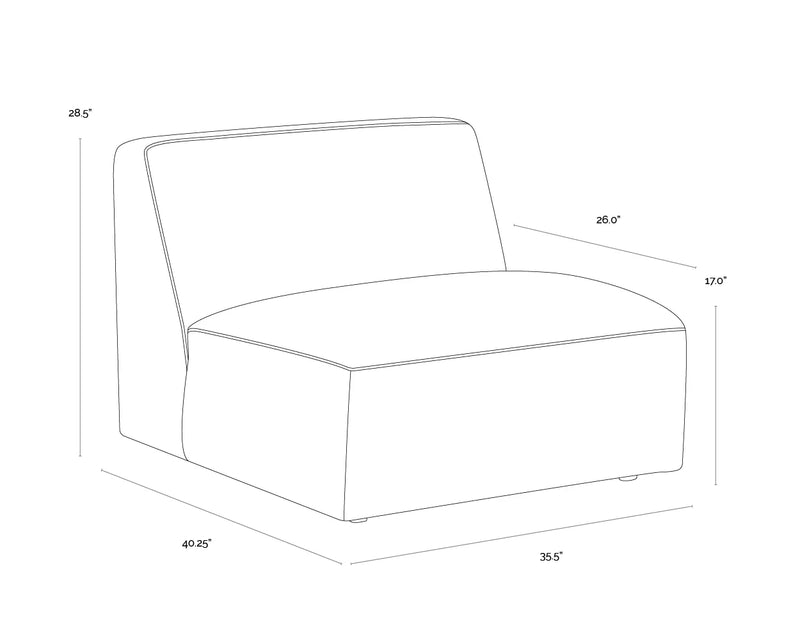 Watson Modular - Armless Chair