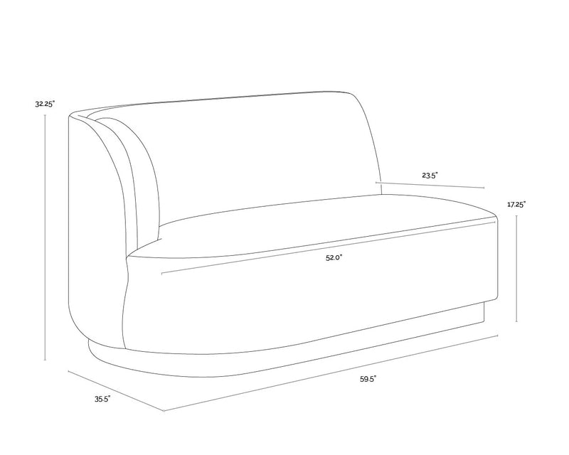 Jaclyn Modular - Left Armchair