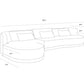 Laken Sofa Chaise - Laf