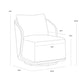 Bora Swivel Outdoor Lounge Chair