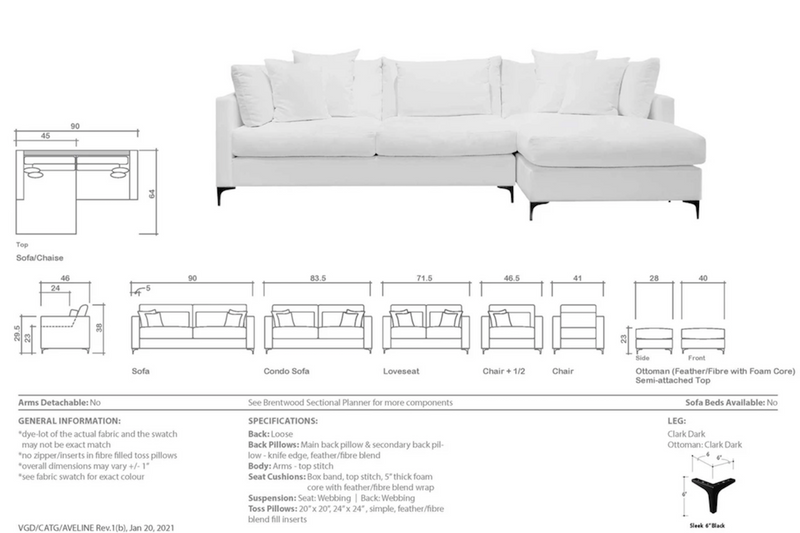 AVELINE SECTIONAL F