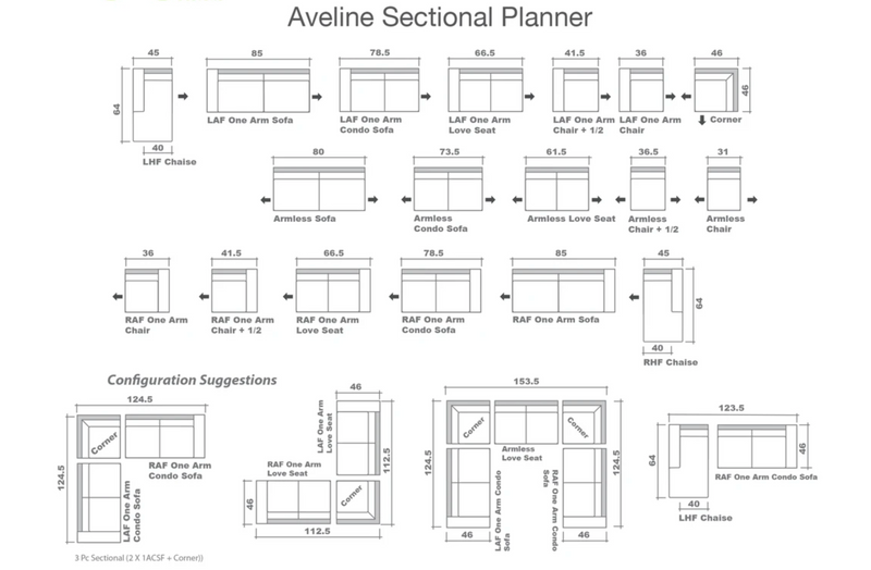 AVELINE SECTIONAL F