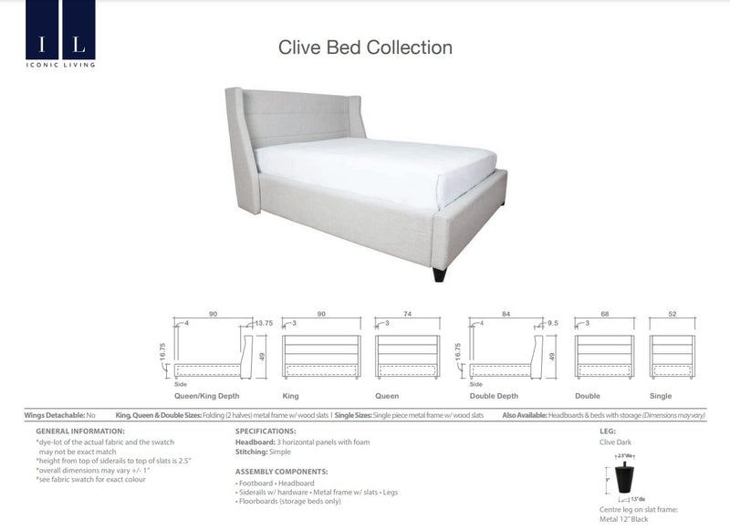 CLIVE BED