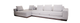 Lawrence Sectional Sofa Double Back Cushion