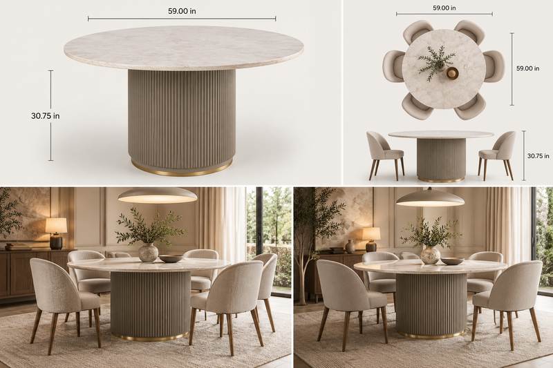 Cataldi Dining Table - 59"
