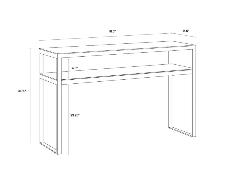 Evert Console Table - White