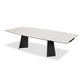 PRISM Double Extension Dining Table in Carrera